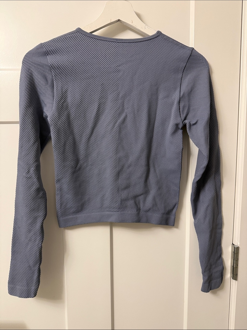 Dynamite Ribbed Long-Sleeve Top in Light Blue - Picture 2 of 2
